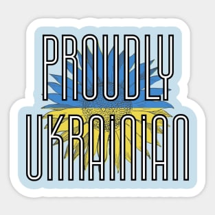 Proudly Ukrainian Sticker